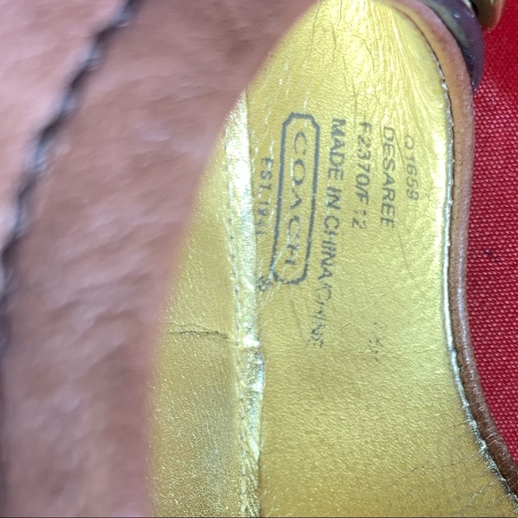 Coach Desaree Brown Leather Pumps Horse-Bit  Sz 7.5 - Picture 9 of 10